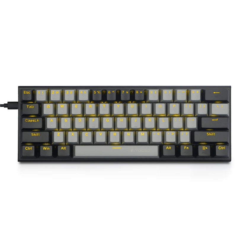 Dual-Tone Mechanical Keyboard Caps for Gaming PC with RGB Backlight