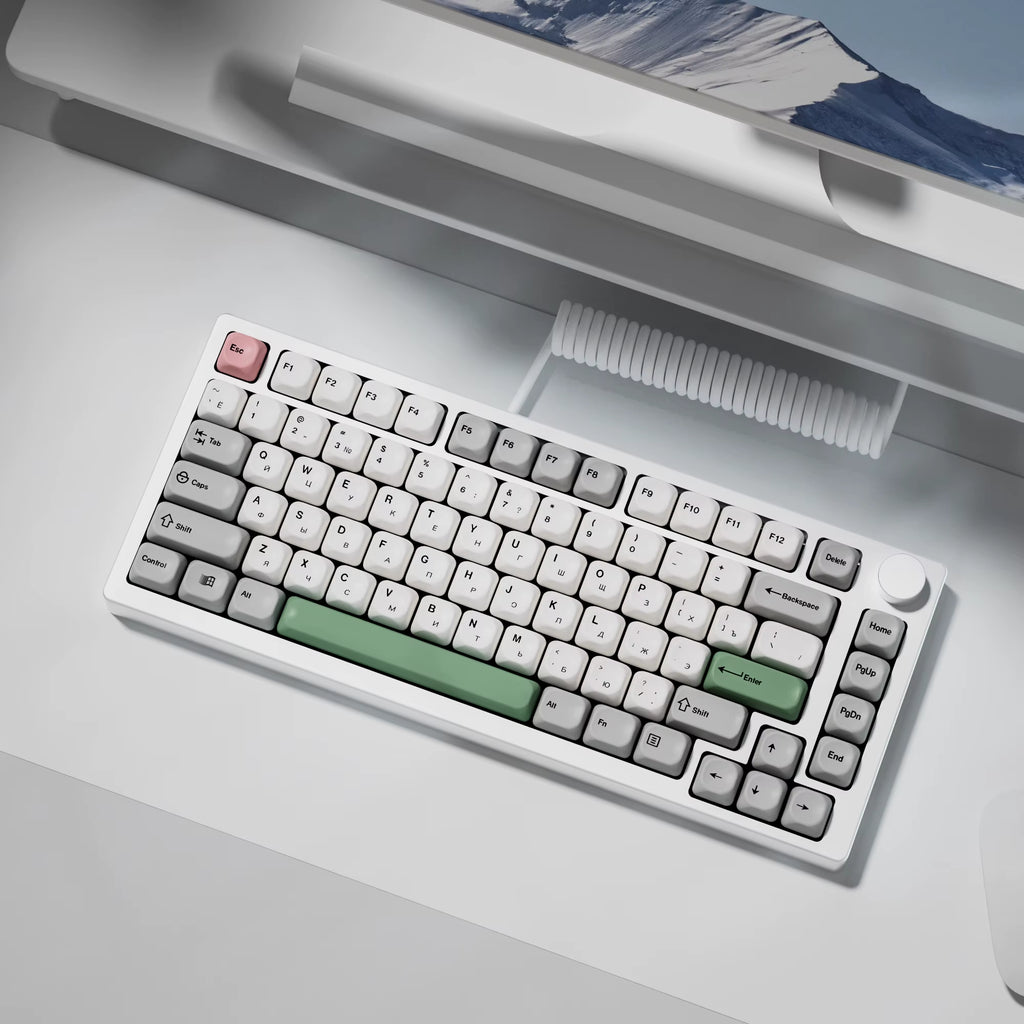 Retro Russian Keycaps GMK 9009 PBT Keycap KOA Profile ISO MAC 7U 138 Keys for DIY Gaming Mechanical Keyboard Key Caps Set