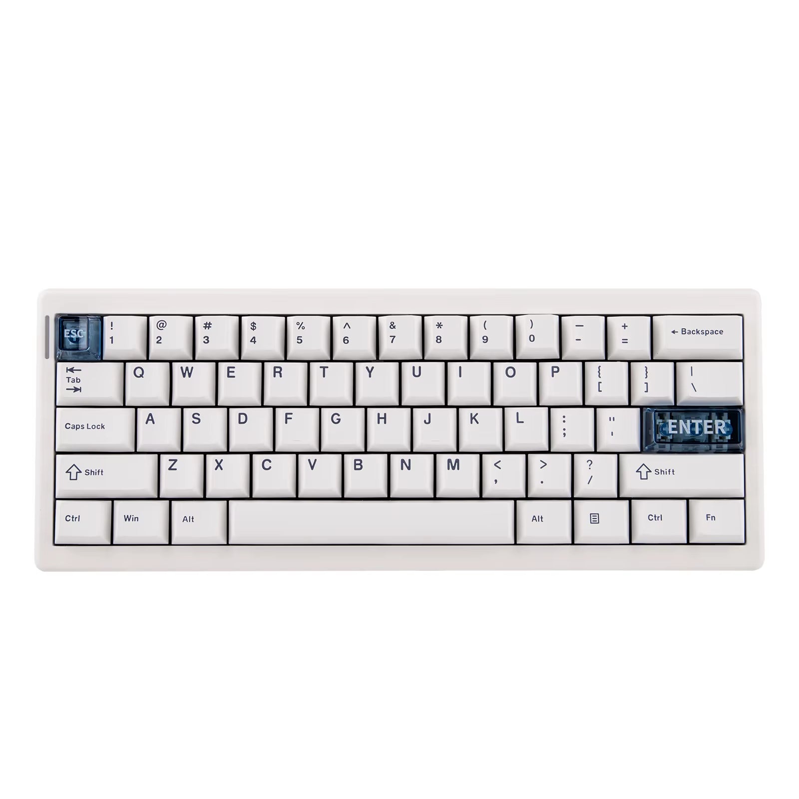 QK61 V2 Via-Programmable 60% Gasket Structure Wired/2.4Ghz Wireless/Bluetooth Compact Keyboard with South-Facing Leds