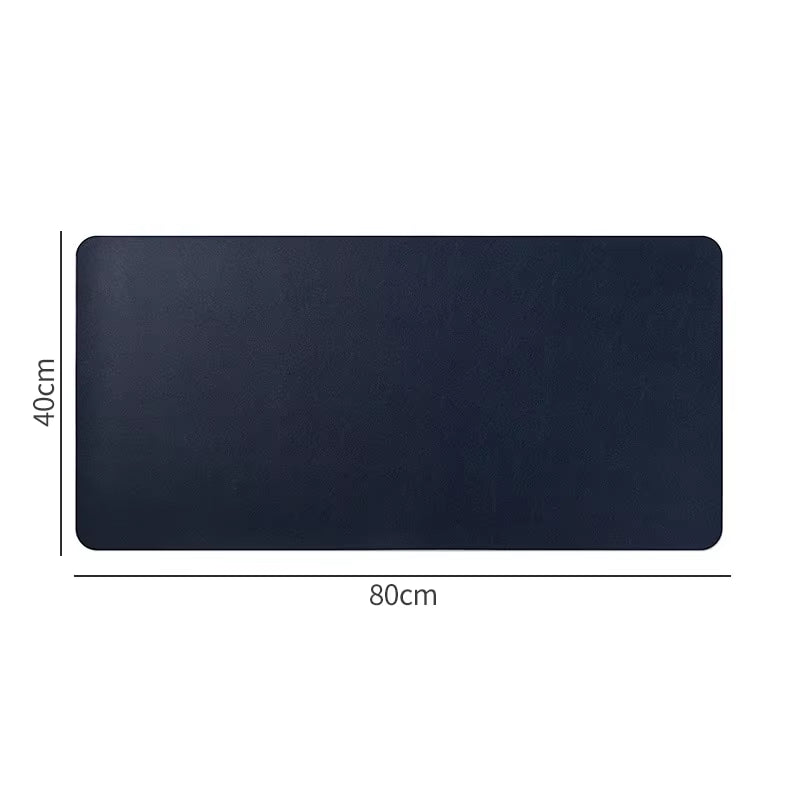70X35Cm Large Size Office Home Desk Protector Mat Royal Blue Mouse Pad PU Leather Suede Waterproof Keyboard Pad Gaming Mousepad