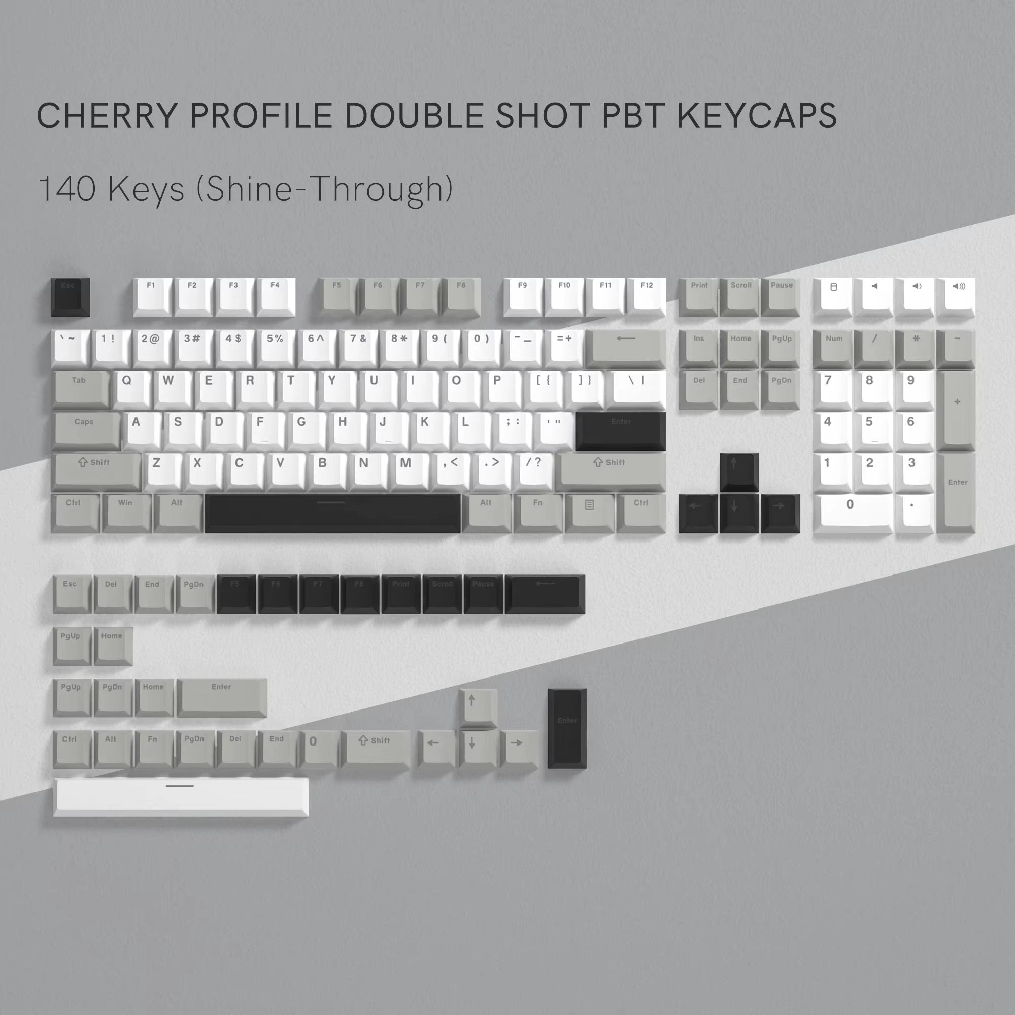 130 Keys Retro Black Purple PBT Keycap Double Shot Cherry Profile Key Caps for Cherry MX Switches Mechanical Gamer Keyboard