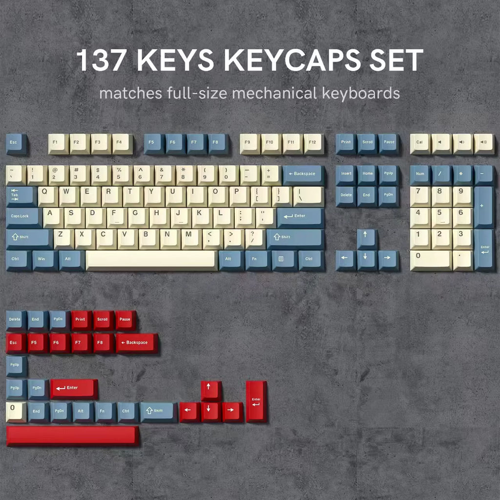 168 Keys Double Shot PBT Keycap Custom WOB Keycap Cherry Profile Keyboard Keycaps for Cherry Gateron MX Switches Gaming Keyboard