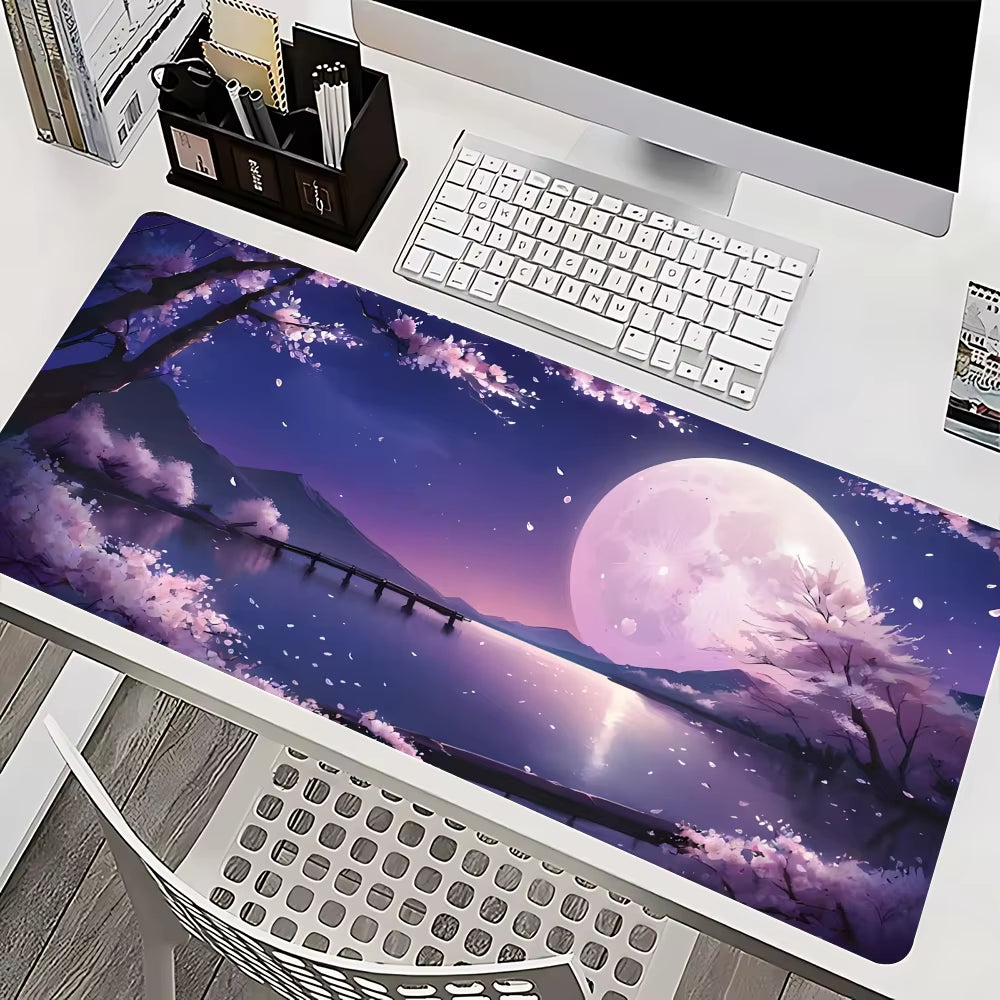 Starry Sky Moon Mousepad Mause Pad Mouses Rug Office Accessories Desk Mat Mousepad Keyboard Gaming Pc Mats Xxl Large Carpet