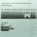 168 Keys Double Shot PBT Keycap Custom WOB Keycap Cherry Profile Keyboard Keycaps for Cherry Gateron MX Switches Gaming Keyboard