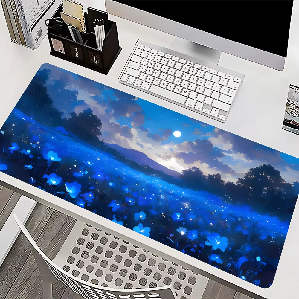 Starry Sky Moon Mousepad Mause Pad Mouses Rug Office Accessories Desk Mat Mousepad Keyboard Gaming Pc Mats Xxl Large Carpet