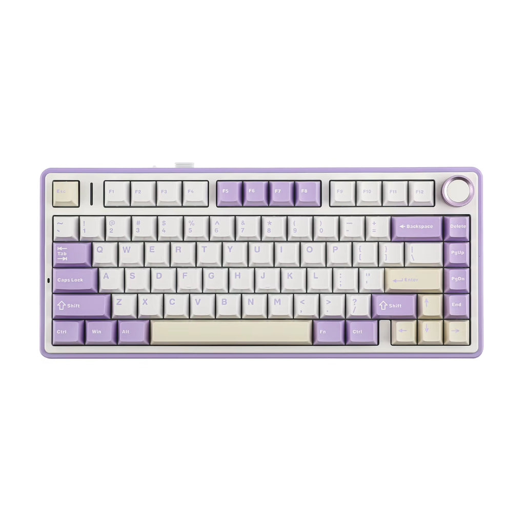 EPOMAKER X  F75 75% ANSI Gasket Hot-Swap Bluetooth 5.0/2.4G Wireless/Wired Mechanical Keyboard PBT Keycaps for Win/Mac